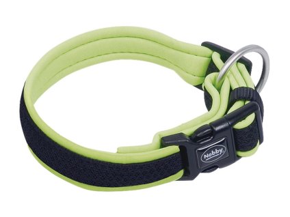 Obojek NOBBY Mesh Preno neoprenový žlutý (L/XL) 50-65cm