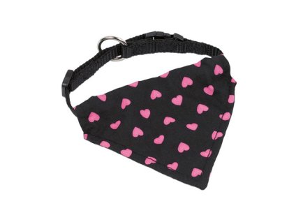 Obojek NOBBY Mini Scarf se šátkem růžový 20-30cm (DOPRODEJ)