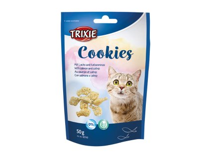 TRIXIE Cookies Cat s lososem a catnipem 50g