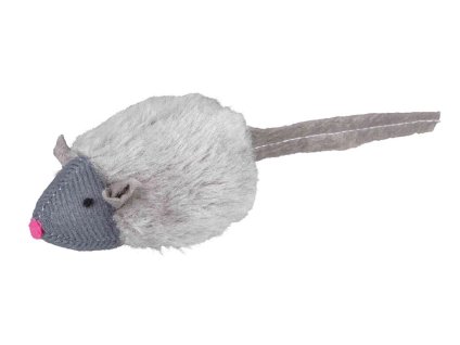 Hračka pro kočky TRIXIE - Mikročipová myš se zvukem a catnipem 6cm (MIX BAREV)