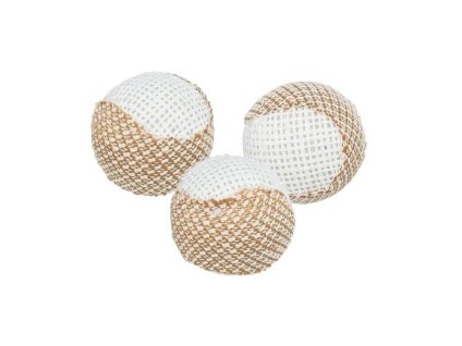 Hračka pro kočky TRIXIE - sada jutových chrastících míčků 5cm (3ks)
