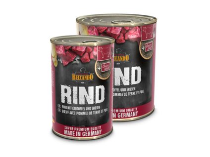 Konzerva BELCANDO hovězí s bramborem & hráškem 800g