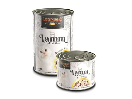 Konzerva LEONARDO jehněčí + Extra Filet 400g
