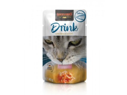 LEONARDO Cat Drink s lososem 40g