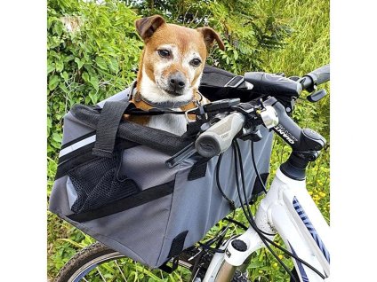 Přepravní taška HENRY WAG na řidítka šedá 36x28x26cm (do 6kg)
