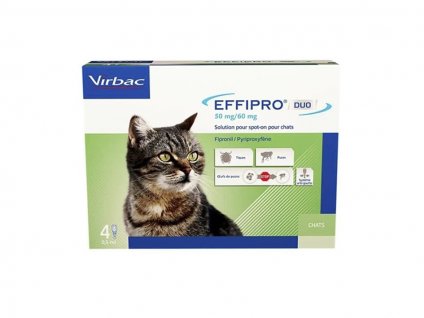 VIRBAC Effipro Duo Spot-on Cat 4x0,5ml (pro kočky 1-6kg)