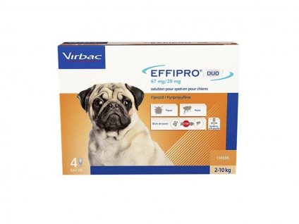 VIRBAC Effipro Duo Spot-on (S) 4x0,67ml (pro psy 2-10kg)