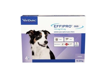 VIRBAC Effipro Duo Spot-on (M) 4x1,34ml (pro psy 10-20kg)