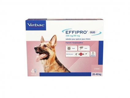 VIRBAC Effipro Duo Spot-on (L) 4x2,68ml (pro psy 20-40kg)