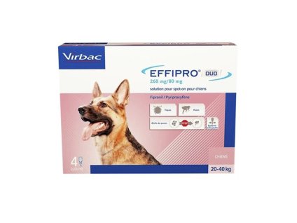 VIRBAC Effipro Duo Spot-on (L) 4x2,68ml (pro psy 20-40kg)