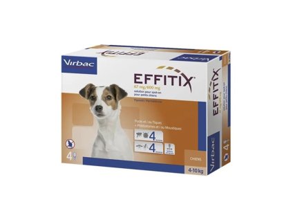 VIRBAC Effitix Spot-on (S) 4x1,1ml (pro psy 4-10kg)