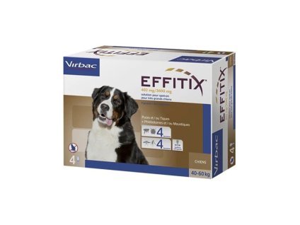 VIRBAC Effitix Spot-on (XL) 4x6,6ml (pro psy 40-60kg)