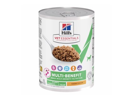 Konzerva HILLS Canine VetEssentials Multi-Benefit Puppy Chicken 363g (DOPRODEJ)