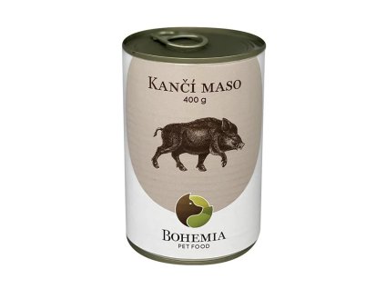 Konzerva BOHEMIA kančí maso ve vlastní šťávě 400g
