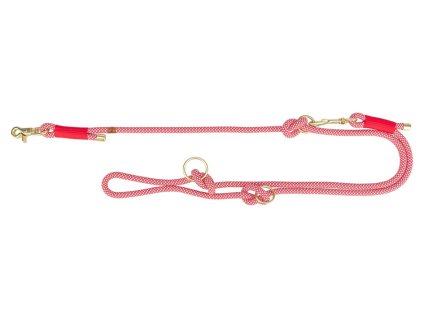 Vodítko TRIXIE Soft Rope prodlužovací kulaté červená/krémová (S-XL) 1x200cm