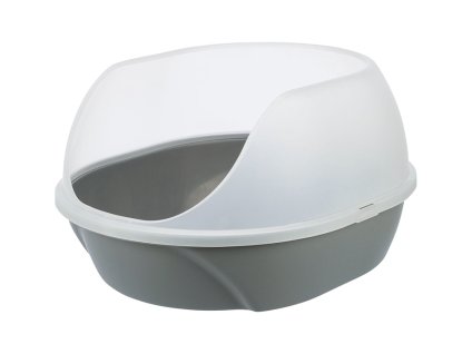 Toaleta TRIXIE Simao s vysokým okrajem šedá 48x30x58cm (DOPRODEJ)