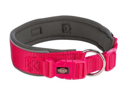 Obojek TRIXIE Premium extra široký fuchsia/grafit (S-M) 3,5x33-42cm
