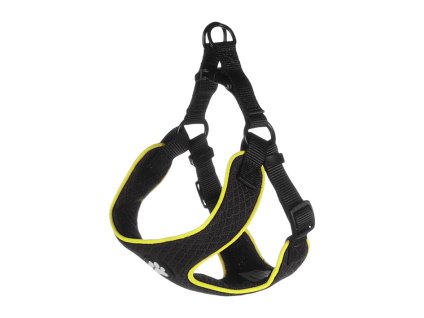 Postroj FLAMINGO Tasha Step & Go černý (XS) 45x45-50x1,2cm