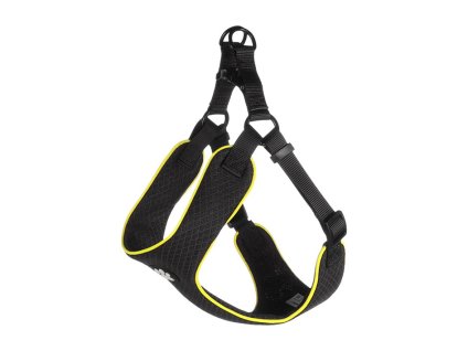 Postroj FLAMINGO Tasha Step & Go černý (M) 53x65-75x2cm