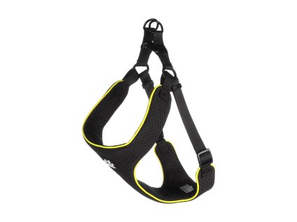 Postroj FLAMINGO Tasha Step & Go černý (L) 58x75-95x2cm