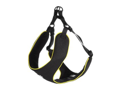 Postroj FLAMINGO Tasha Step & Go černý (XL) 65x90-115x2cm