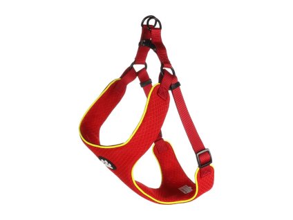 Postroj FLAMINGO Tasha Step & Go červený (L) 58x75-95x2cm