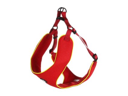 Postroj FLAMINGO Tasha Step & Go červený (XL) 65x90-115x2cm