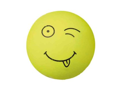 Hračka TRIXIE guma mechová - míč smajlík 6cm (MIX BAREV)