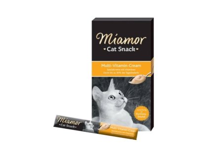 MIAMOR Cat Snack Multi-Vitamin Cream - krém pro kočky 6x15g