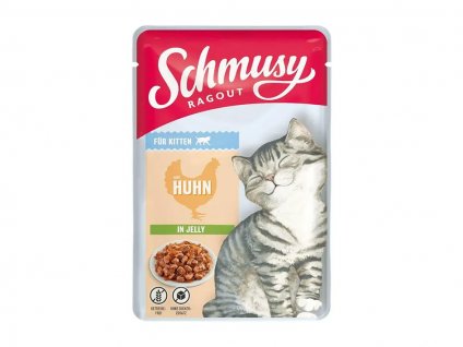 Kapsička SCHMUSY Ragout Kitten kuře v želé 100g