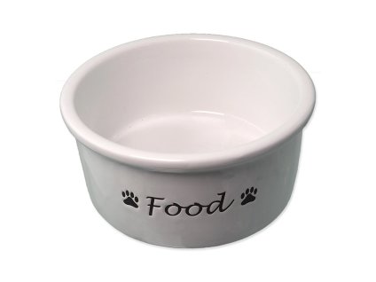 Keramická miska DOG FANTASY Food bílá 15x7cm (600ml)