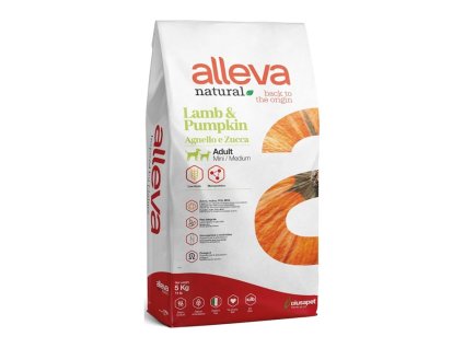 ALLEVA Natural Adult Mini & Medium Lamb & Pumpkin 5kg