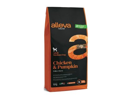 ALLEVA Natural Adult Medium Chicken & Pumpkin 12kg