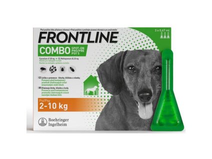 FRONTLINE Combo spot-on dog S a.u.v. sol 3x0,67ml (2-10kg)