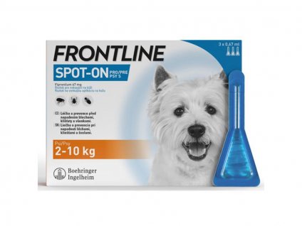 FRONTLINE spot-on dog S a.u.v. sol 3x0,67ml (2-10kg)