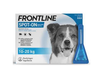 FRONTLINE spot-on dog M a.u.v. sol 3x1,34ml (10-20kg)