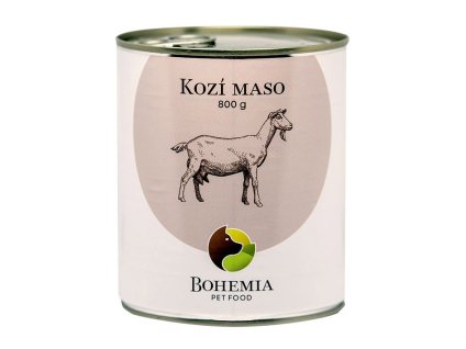 Konzerva BOHEMIA kozí maso ve vlastní šťávě 800g
