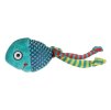 Hračka pro kočky FLAMINGO - Raibo ryba zelená s catnipem 6x3,8x20cm