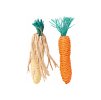 Hračka pro hlodavce TRIXIE - sisalová mrkvička a kukuřice pro hlodavce 15cm (2ks)