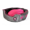Pelech KIWI WALKER Running Kiwi Oval Bed Pink/Grey (L) 55x55x20cm