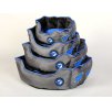 Pelech KIWI WALKER Running Kiwi Oval Bed Blue/Grey (XL) 65x65x22cm