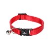Obojek pro kočky FLAMINGO Ziggi červený 20-35x1cm (s rolničkou)