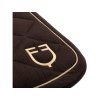 Všestranná podsedlová dečka EQUESTRO Cotton Logo brown VS FULL