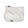 Všestranná podsedlová dečka EQUESTRO Cotton Logo white VS FULL