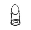 Uzdečka EQUESTRO Contrast s anatomickým nánosníkem černá FULL