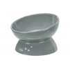 Keramická miska TRIXIE ergonomická vyvýšená šedá (XXL) 17cm (0,35l)
