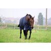 Výběhová deka EQUITHEME Tyrex s krkem 1680D 220g tmavě modrá 125cm