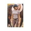 Dámské jezdecké tričko EQUITHEME Marion taupe (S)