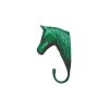 Závěsný věšák EKKIA ve tvaru koňské hlavy tmavě zelený