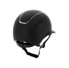 Bezpečnostní helma EQUITHEME Agris s širokým kšiltem black/silver (56-58)